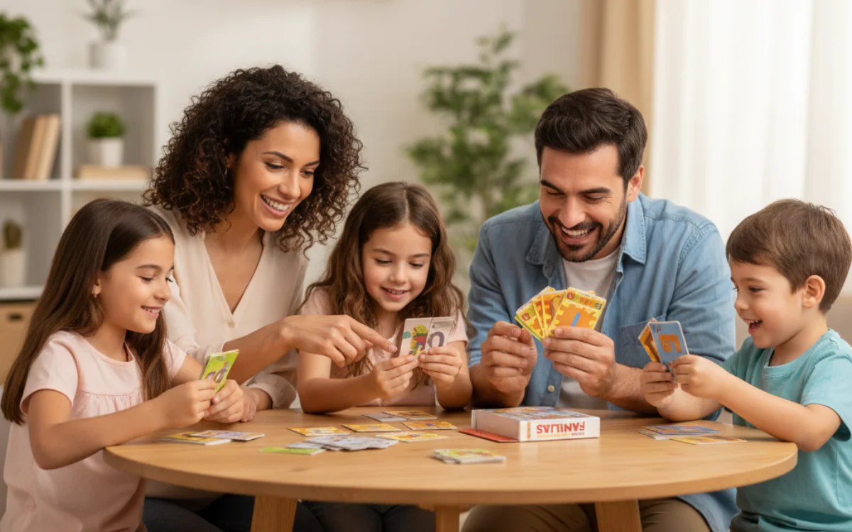 jugando en familia