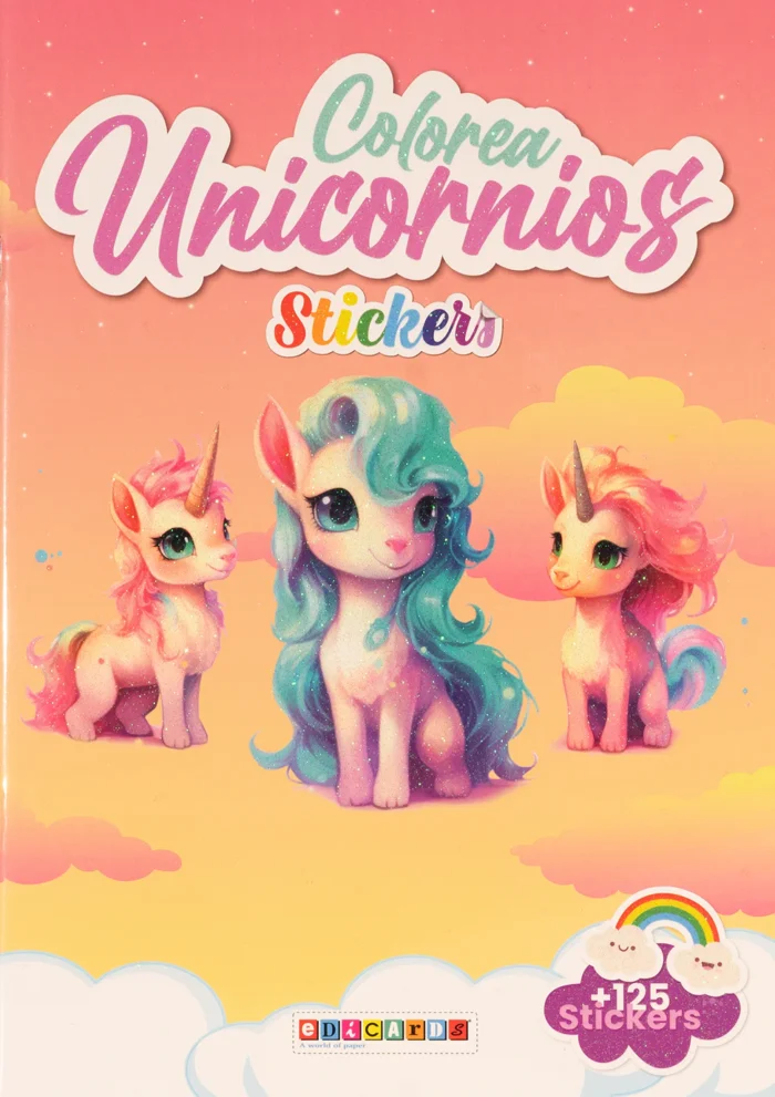 COLOREA UNICORNIOS - Naranja y Amarillo