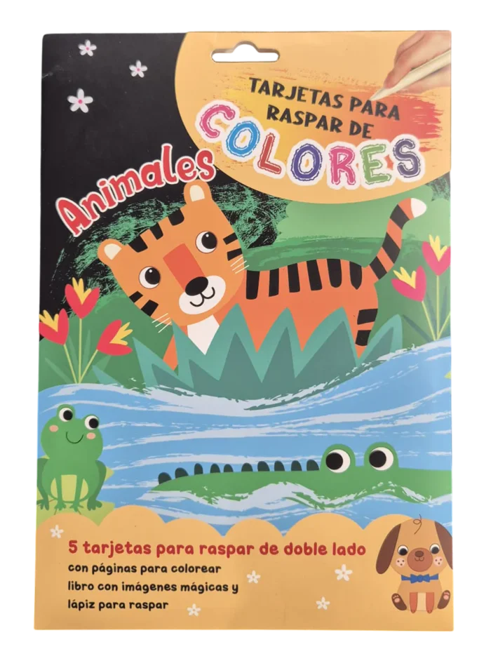 FICHAS PARA RASPAR + LIBRO - Animales