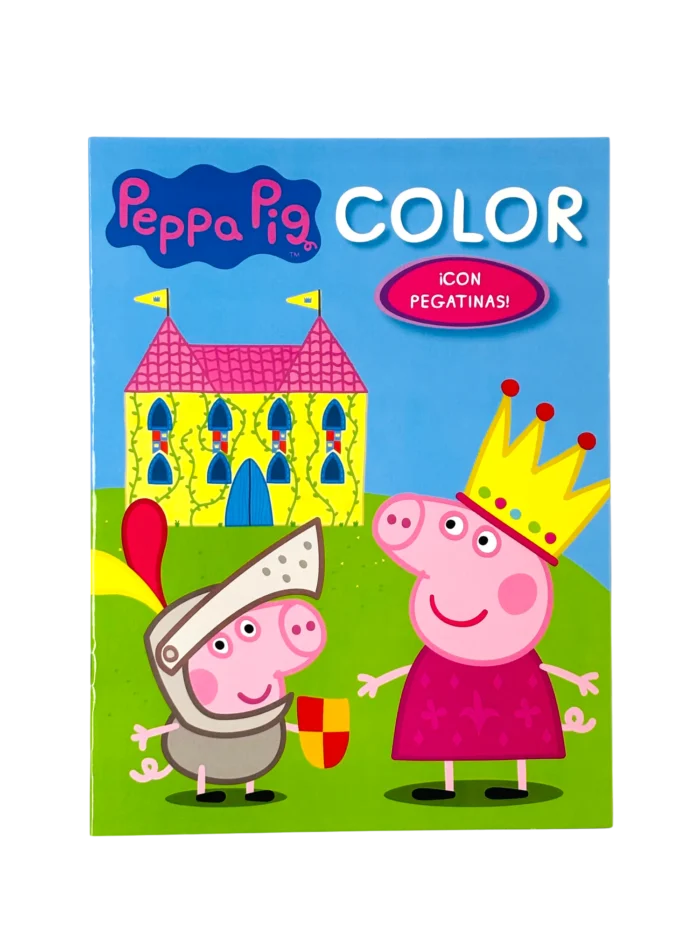 LIBRO COLOREAR CON PEGATINAS LICENCIAS - Peppa Pig