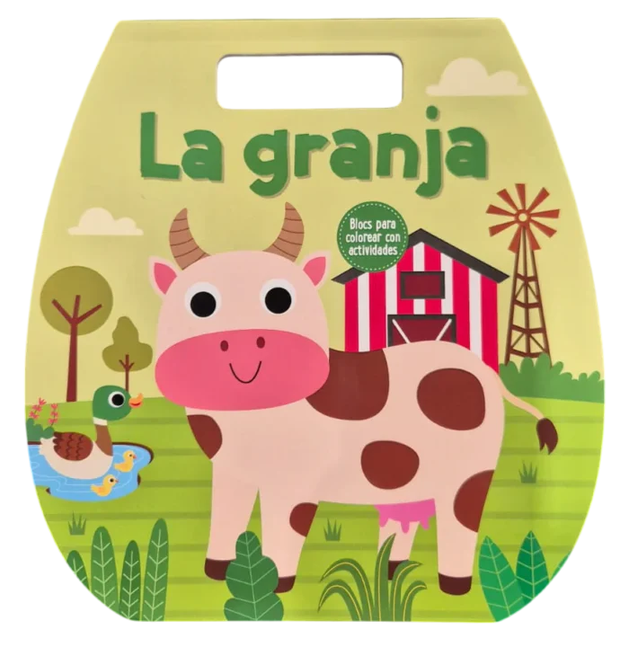 LIBRO MALETA TROQUELADO + PEGATINAS (La granja)
